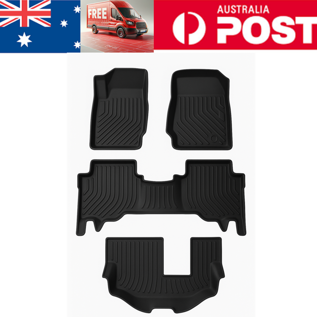 For Ford Everest 2015-2022 3D TPE Floor Mats Waterproof