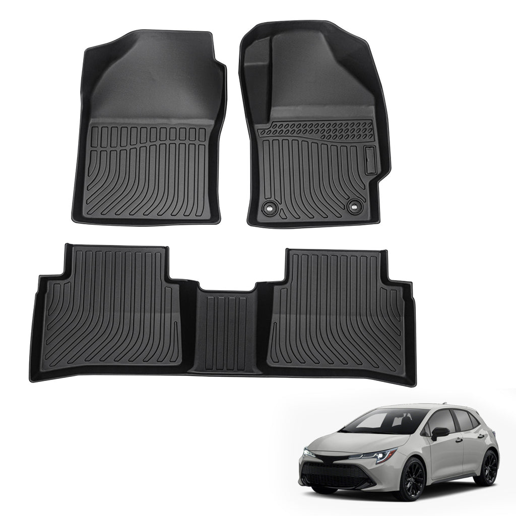 3D Custom TPE Car Floor Mats | All-Weather Waterproof & Odorless corolla 2020-2024