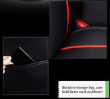 5 Seats Universal Car Seat Covers Deluxe PU Leather Seat Cushion Full Set Cover