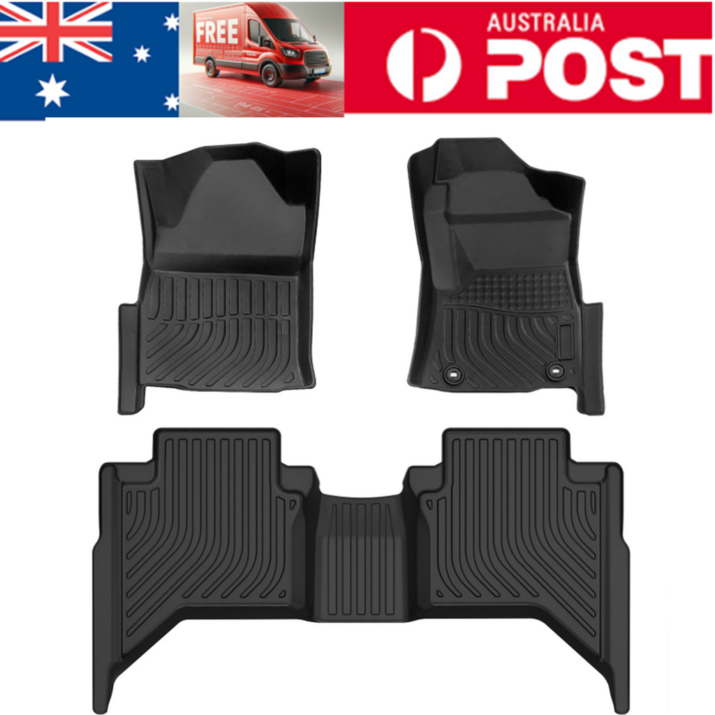 For  Toyota Hilux  Dual Cab  2016-2024 3D TPE Floor Mats Waterproof