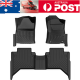 For  Toyota Hilux  Dual Cab  2016-2024 3D TPE Floor Mats Waterproof