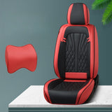 5 Seats Universal Car Seat Covers Deluxe PU Leather Seat Cushion Full Set Cover