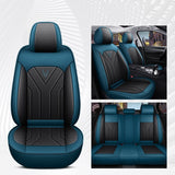 Car Seat Covers Full Set 5 Seat PU Leather Universal Fit Waterproof Breathable