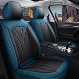 Car Seat Covers Full Set 5 Seat PU Leather Universal Fit Waterproof Breathable