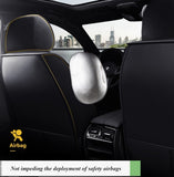 Car Seat Covers Full Set 5 Seat PU Leather Universal Fit Waterproof Breathable
