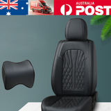 5 Seats Universal Car Seat Covers Deluxe PU Leather Seat Cushion Full Set Cover