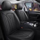 Car Seat Covers Full Set 5 Seat PU Leather Universal Fit Waterproof Breathable