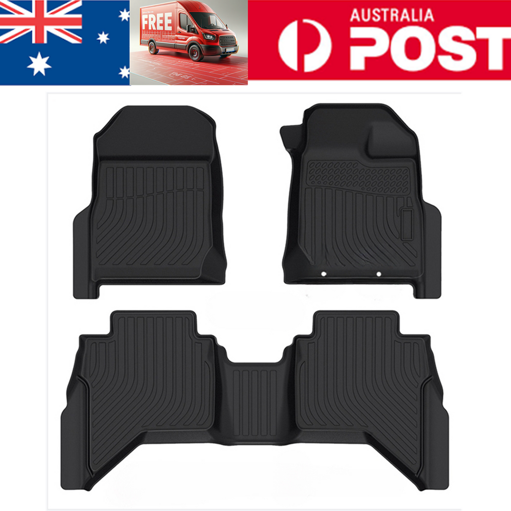 For  MAZDA BT50 2022-  3D TPE Floor Mats Waterproof
