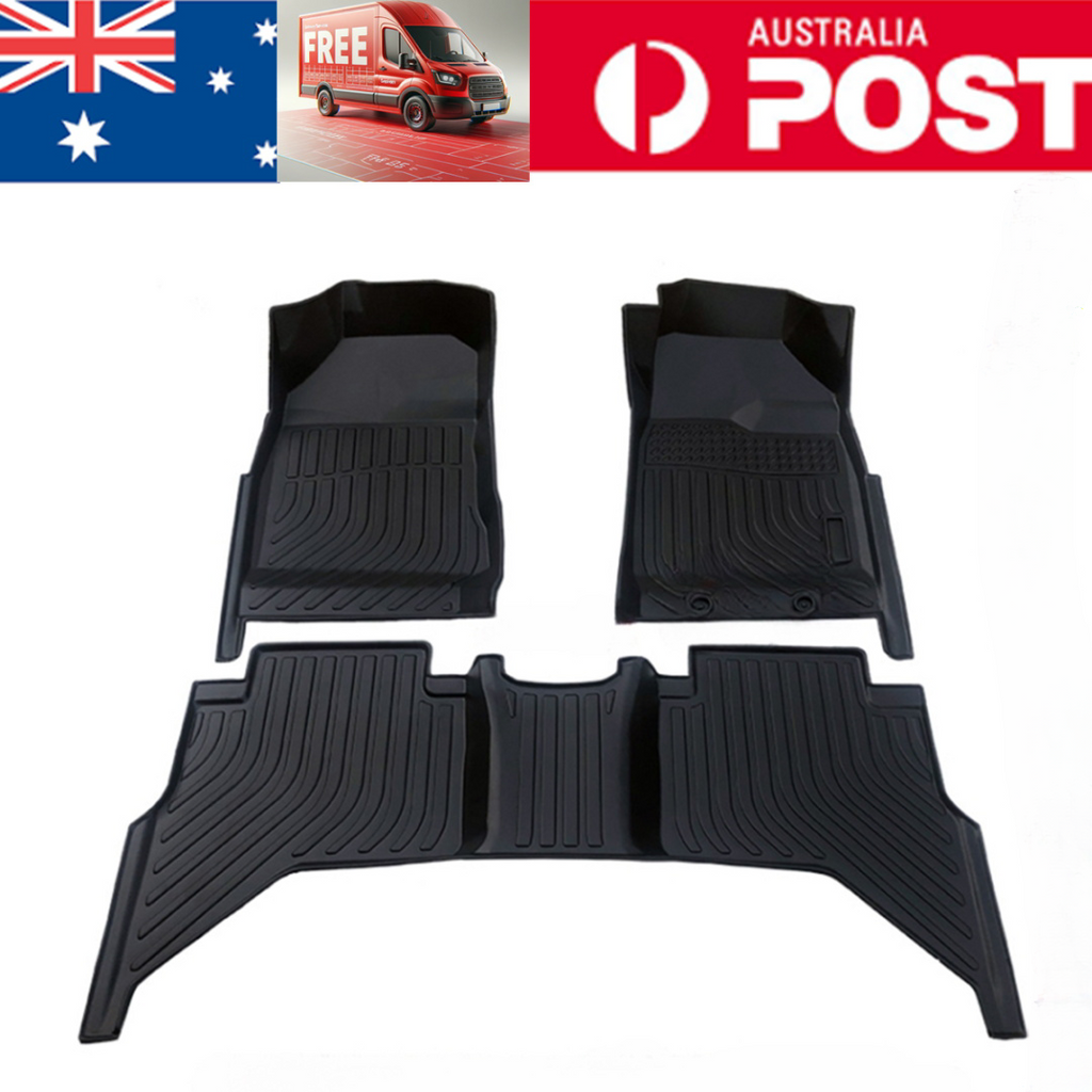 For  D-MAX dual-Cab 2012-2020  3D TPE Floor Mats Waterproof