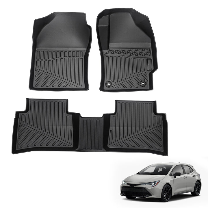 3D Custom TPE Car Floor Mats | All-Weather Waterproof & Odorless corolla 2020-2024