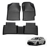3D Custom TPE Car Floor Mats | All-Weather Waterproof & Odorless corolla 2020-2024